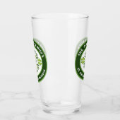Kleeblatt Mandala St. Patrick's Day Family Party Glas (Links)