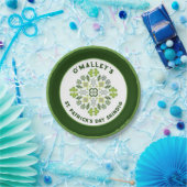Kleeblatt Mandala St. Patrick's Day Party Pappteller (Party)