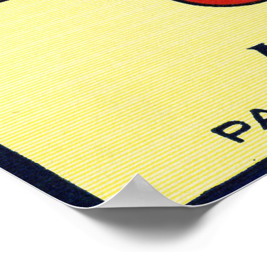 Kleeblatt-Markenbezeichnungen Cranberry Poster (Ecke)