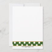 Kleeblatt martini St Patricks Day Party Einladung (Rückseite)