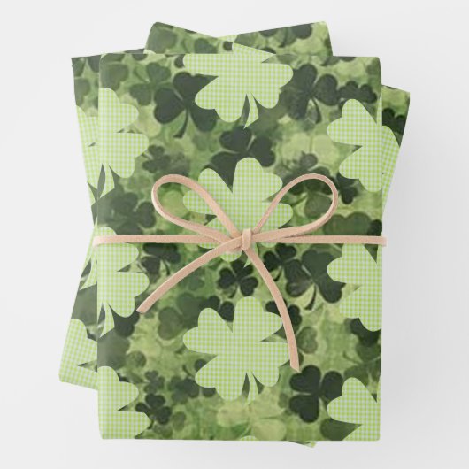 Kleeblatt Meadow 3 Geschenkpapier Set (Beispiel)