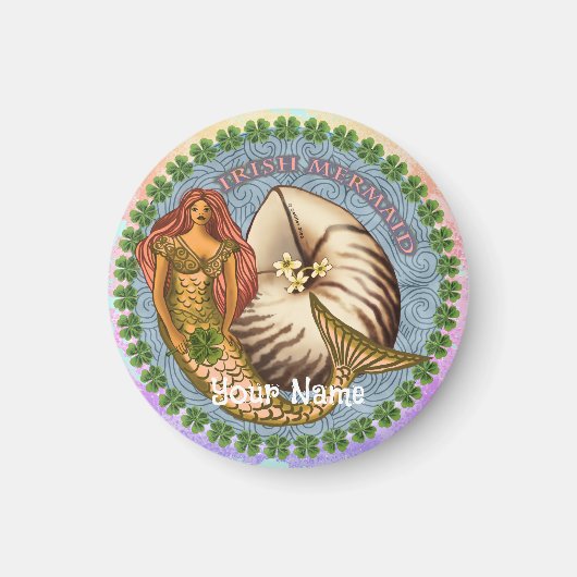 Kleeblatt Mermaid Magnet (Vorne)