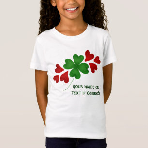 Kleeblatt mit Herzkindern T-Shirt