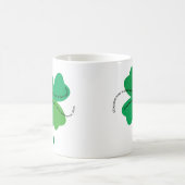 Kleeblatt mit irischem Toast Kaffeetasse (Mittel)