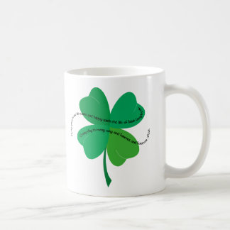 Kleeblatt mit irischem Toast Kaffeetasse