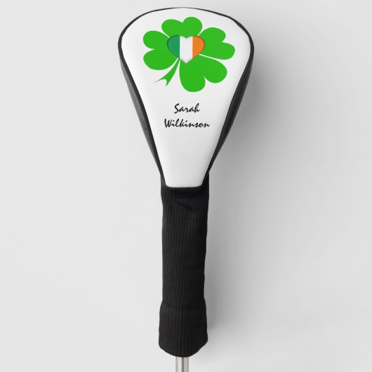 Kleeblatt Mit Monogramm, Irish Flag Golf Covers Cl Golf Headcover (Vorderseite)