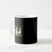 Kleeblatt mit süßem Pitbull St. Patrick's Day Pitb Kaffeetasse (Vorderseite Links)
