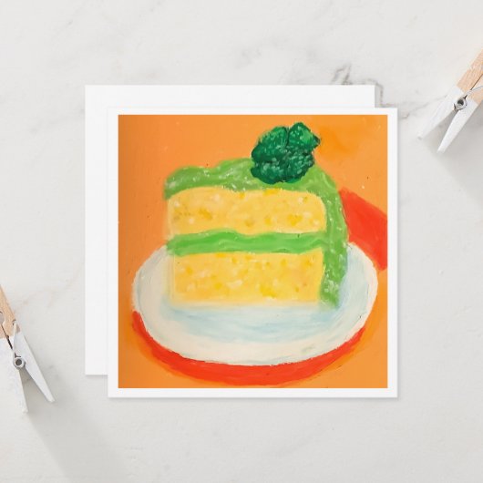 Kleeblatt mit vier Blättern Karte (Vorderseite/Rückseite Beispiel)