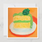 Kleeblatt mit vier Blättern Karte (Vorderseite)