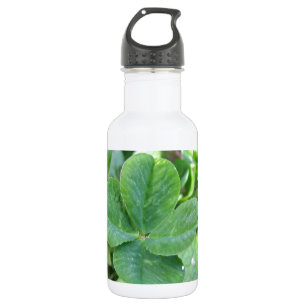 Kleeblatt mit vier Blättern Trinkflasche