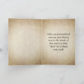 Kleeblatt mit Vintagem Gold Karte (Innenseite)