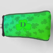 Kleeblatt Monogram Green Clover Cover Golf Headcover (Vorderseite)