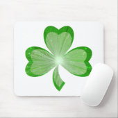 Kleeblatt mousepad Weiß (Mit Mouse)