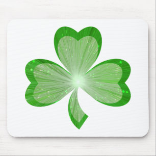 Kleeblatt mousepad Weiß