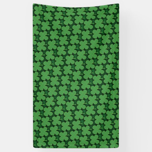 Kleeblatt Muster Banner (Vertikal)