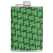 Kleeblatt Muster Flachmann (Vorderseite)