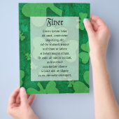 Kleeblatt Muster Flyer (Hand)