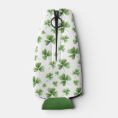 Kleeblatt-Muster für Wasserfarben anpassen Flaschenkühler (Rückseite)