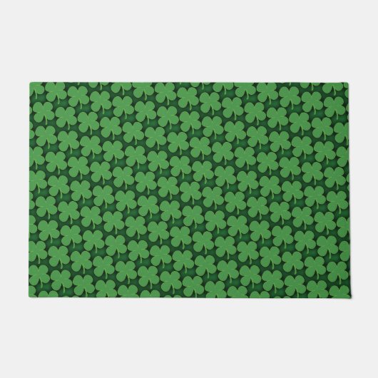 Kleeblatt Muster Fußmatte (Vorderseite)