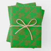 Kleeblatt-Muster Geschenkpapier Set (Beispiel)