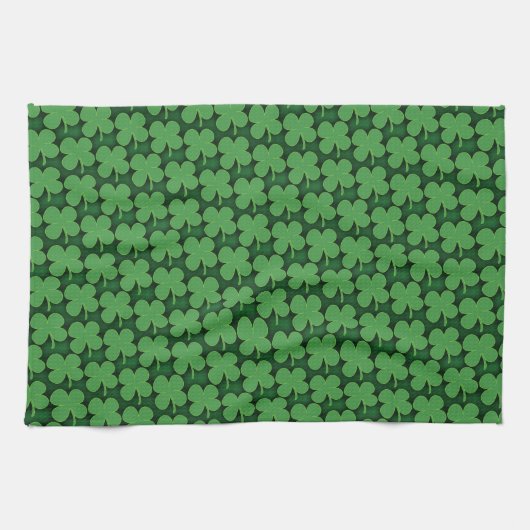 Kleeblatt Muster Geschirrtuch (Horizontal)