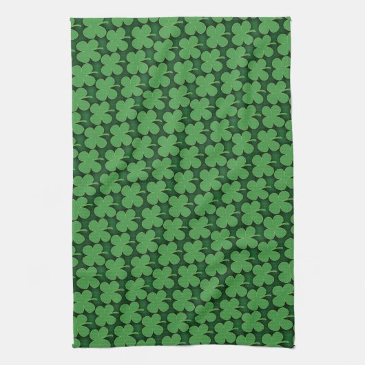 Kleeblatt Muster Geschirrtuch (Vertikal)