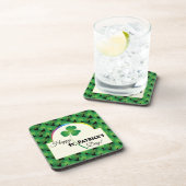 Kleeblatt-Muster, glücklichen St Patrick Tag Untersetzer (Rechte Seite)