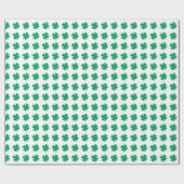Kleeblatt Muster Green St Patrick's Day 2023 Geschenkpapier (Flach)