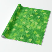 Kleeblatt Muster - Irish Clover - Wrapping Paper Geschenkpapier (Ungerollt)