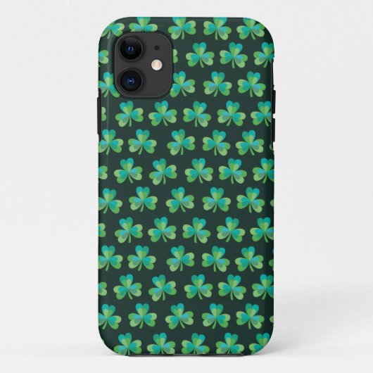 Kleeblatt-Muster-Schwarzes iPhone 5/5S kaum dort Case-Mate iPhone Hülle (Rückseite)