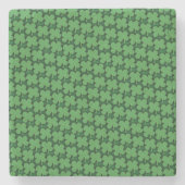 Kleeblatt Muster Steinuntersetzer (Vorderseite)