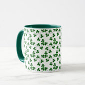 Kleeblatt-Muster-Tasse Tasse (Vorderseite Links)