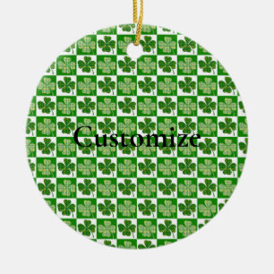 Kleeblatt Muster Thunder_Cove Keramik Ornament