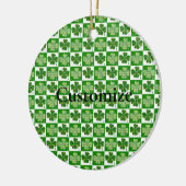 Kleeblatt Muster Thunder_Cove Keramik Ornament (Links)