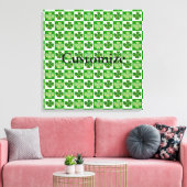 Kleeblatt Muster Thunder_Cove Leinwanddruck (Insitu (Wohnzimmer))