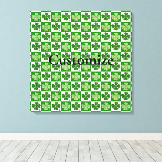 Kleeblatt Muster Thunder_Cove Leinwanddruck (Insitu (Holzboden))