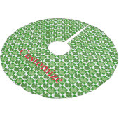 Kleeblatt Muster Thunder_Cove Polyester Weihnachtsbaumdecke (Schrägansicht)