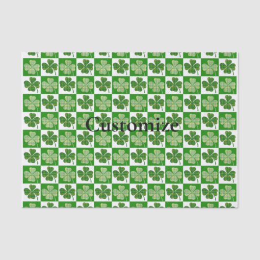 Kleeblatt Muster Thunder_Cove Seidenpapier (Vorderseite)