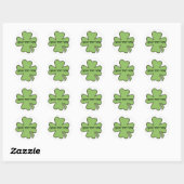 Kleeblatt 'n Karierte Personalisierte Stickers (Blatt)