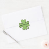 Kleeblatt 'n Karierte Personalisierte Stickers (Umschlag)