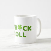 Kleeblatt n Roll St. Patrick Day Kaffeetasse (VorderseiteRechts)