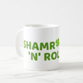 Kleeblatt n Roll St. Patrick Day Kaffeetasse (Vorderseite Links)