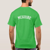 Kleeblatt Name Front und BacK St Patrick's Day T-Shirt (Rückseite)
