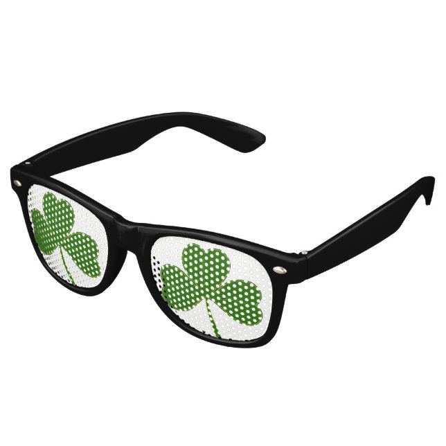 Kleeblatt (nicht vierblättrig) partybrille (Schrägansicht)