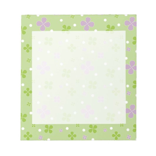 Kleeblatt Notizblock (Vorderseite)