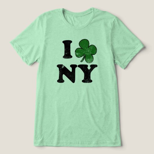Kleeblatt NY, Funny St Patricks Day T - Shirt (Design Vorderseite)