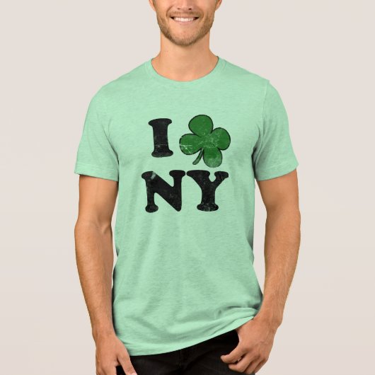 Kleeblatt NY, Funny St Patricks Day T - Shirt (Vorderseite)
