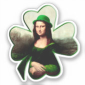 Kleeblatt-Ohrhänger St. Patrick's Day Aufkleber (Vorderseite)