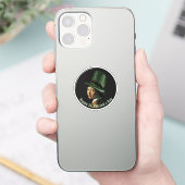 Kleeblatt-Ohrhänger St. Patrick's Day Aufkleber (Telefon)