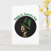 Kleeblatt-Ohrhänger St. Patrick's Day Karte (Gelbe Blume)